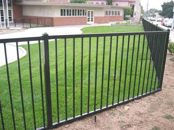 2 Rail Flat Top Aluminium Fencing