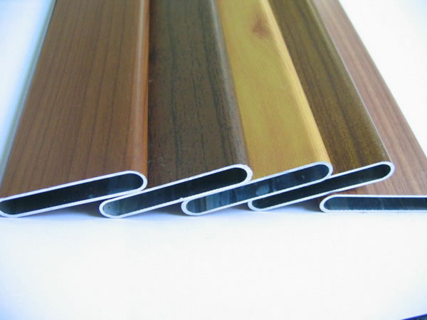 Wood Grain Powder Coated Aluminium Profile